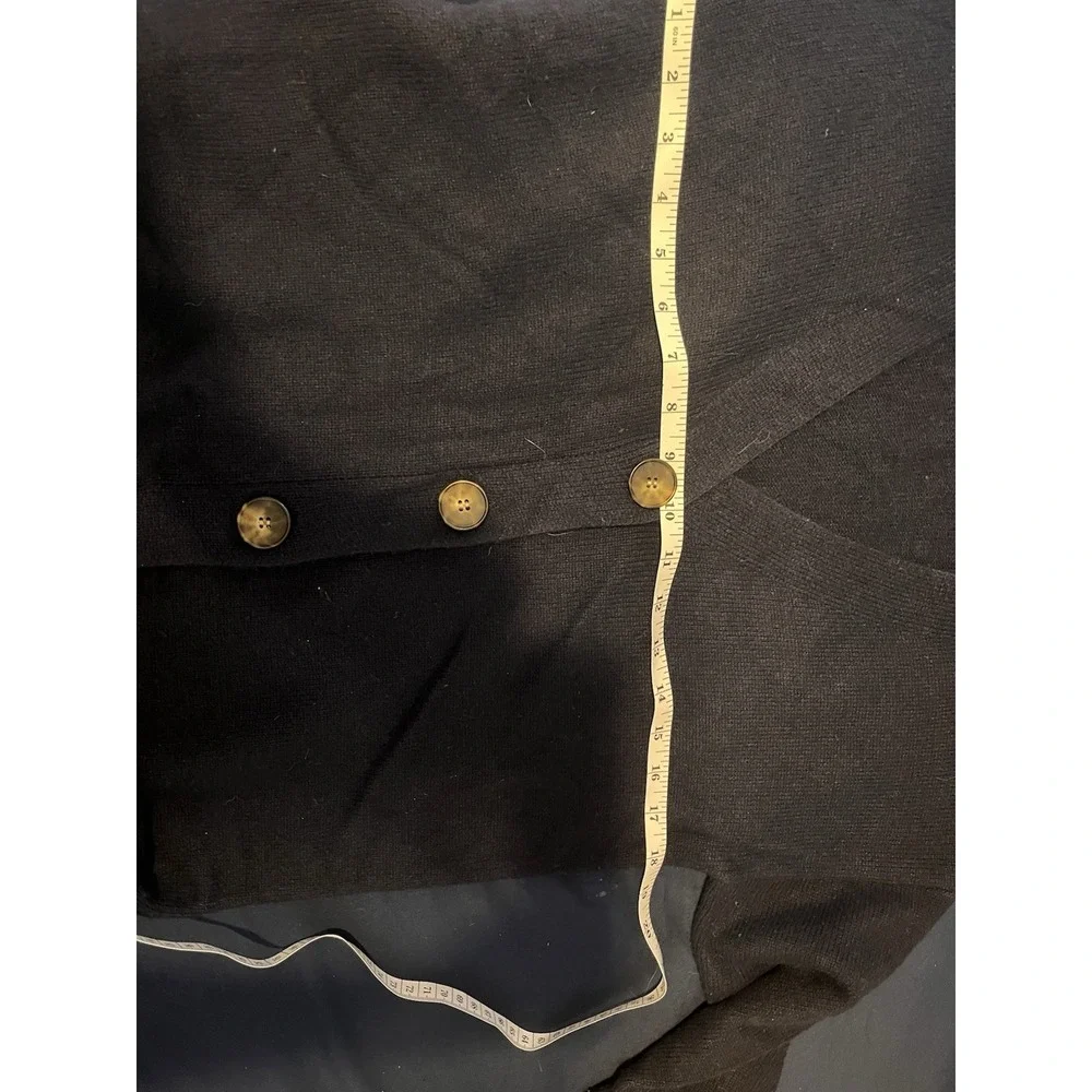 Massimo Dutti‎ Wool Cashmere Button Sweater Dress Small Blue